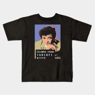 Columbo Mug Shot Comic Art Kids T-Shirt